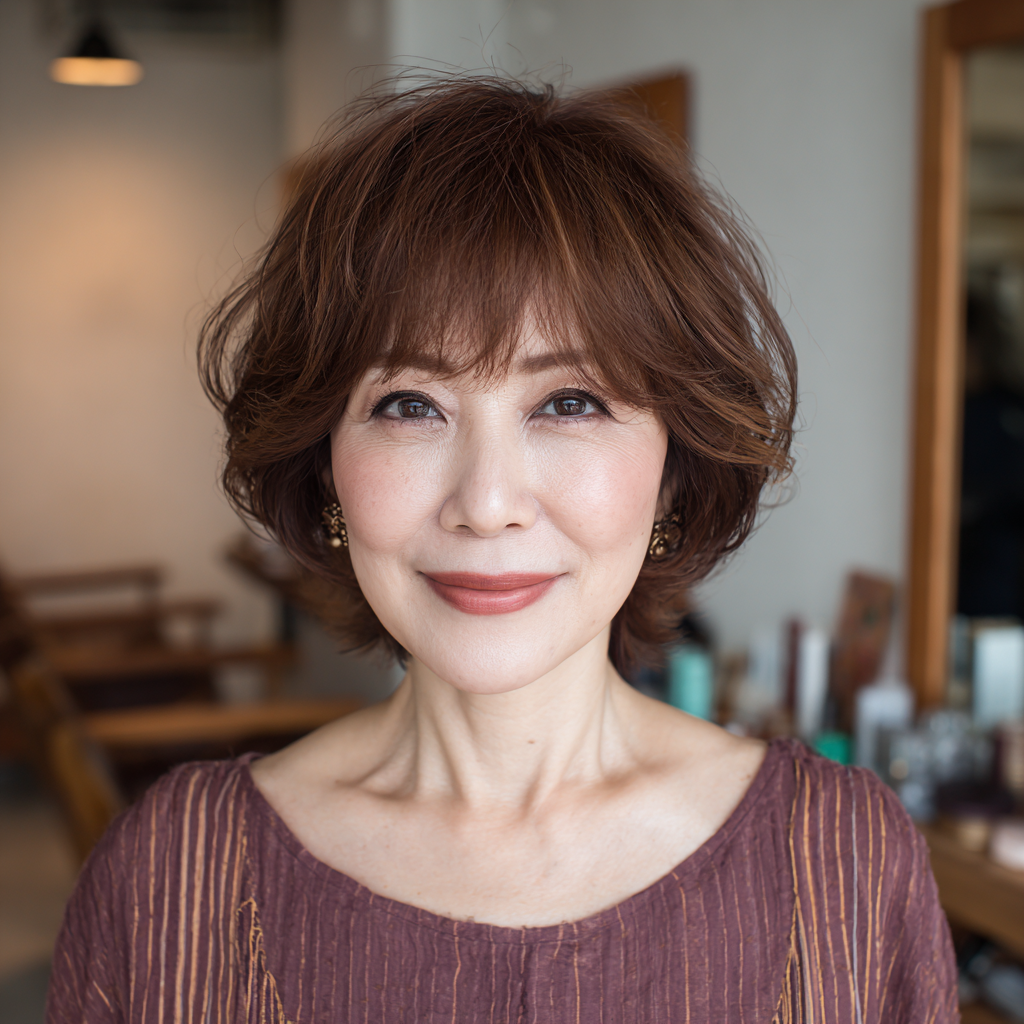 Chic Soft Curls with Flattering Layers