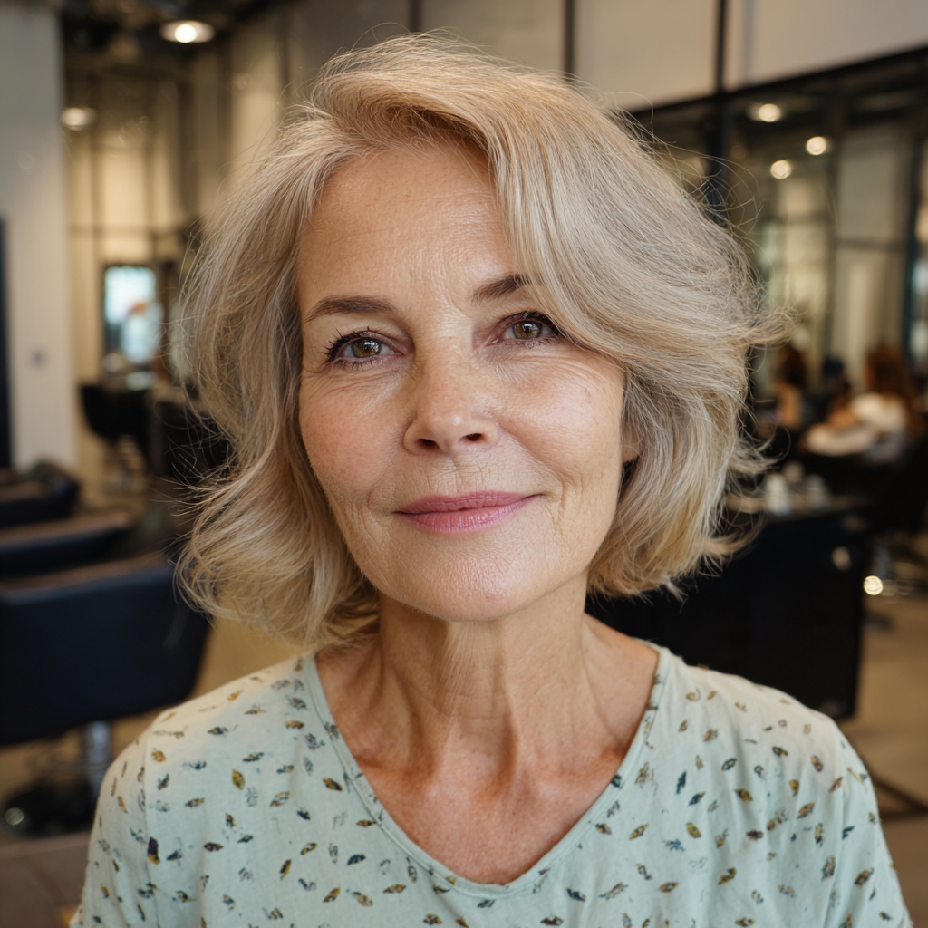Chic Soft Waves with Face-Framing Layers