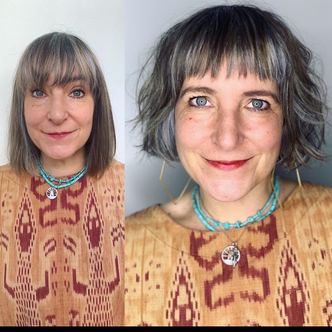 Chic Textured Bob with Choppy Bangs