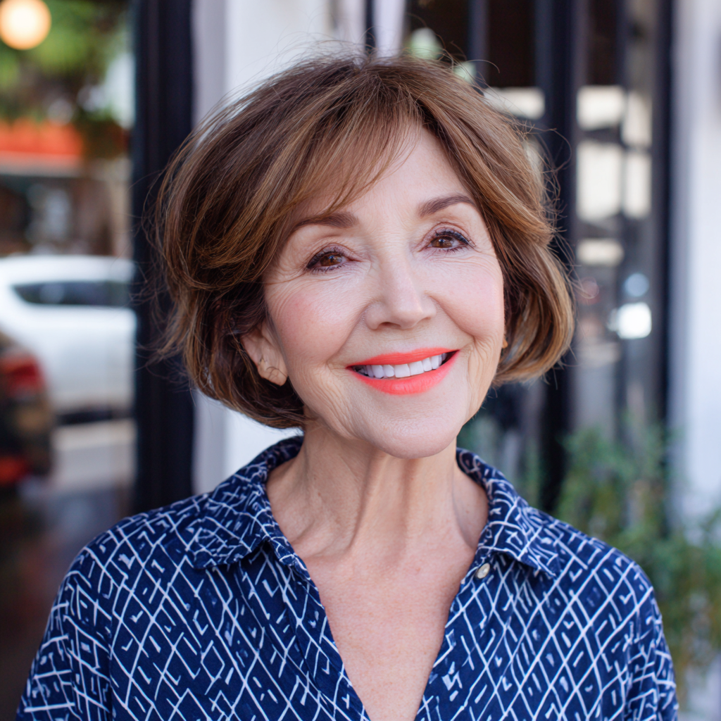 Chic Textured Bob with Subtle Layers