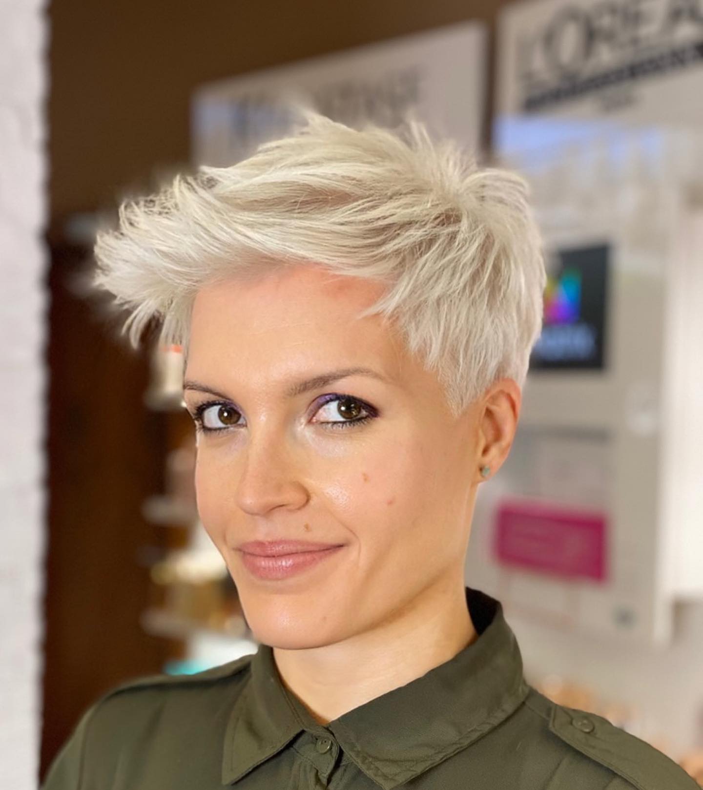 Chic Textured Pixie with Playful Height