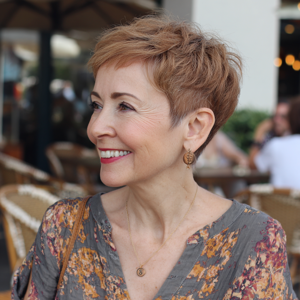 Chic Textured Pixie with Soft Volume