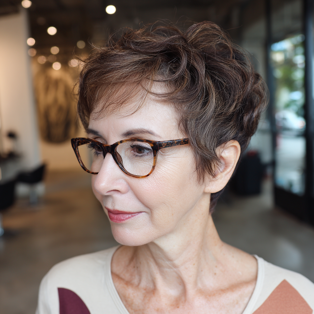 Chic Textured Short Cut with Delicate Waves