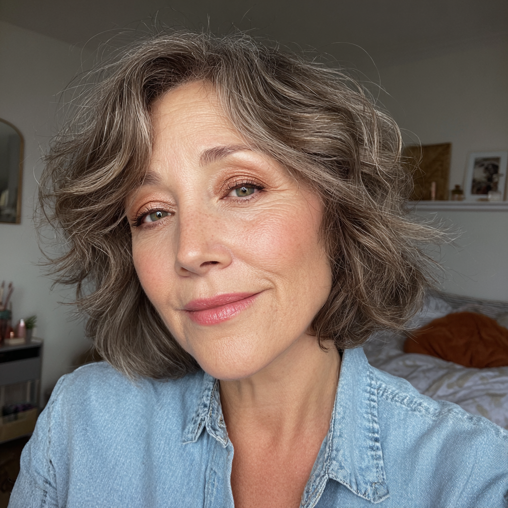 Effortless Textured Lob with Soft Waves