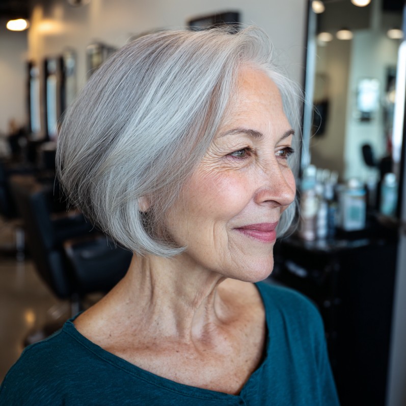 Elegant Soft A-Line Bob with Subtle Movement