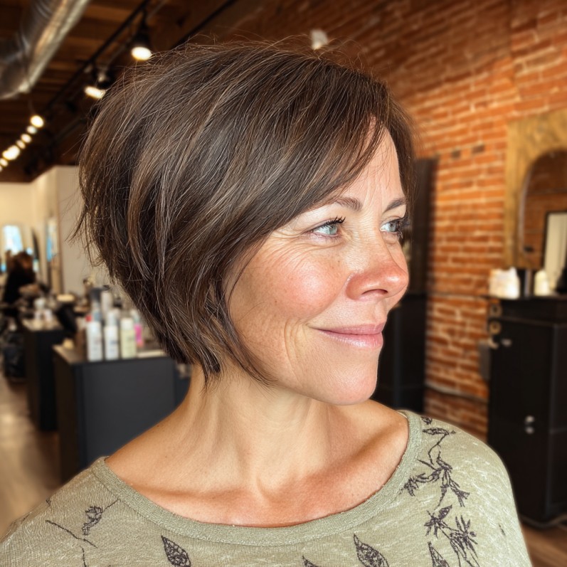 Modern Softly Textured Bob with Subtle Layers