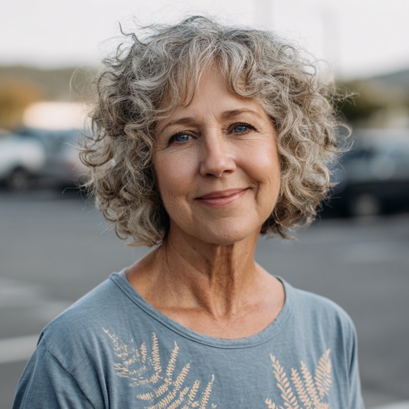 Soft Curly Bob with Face-Framing Layers