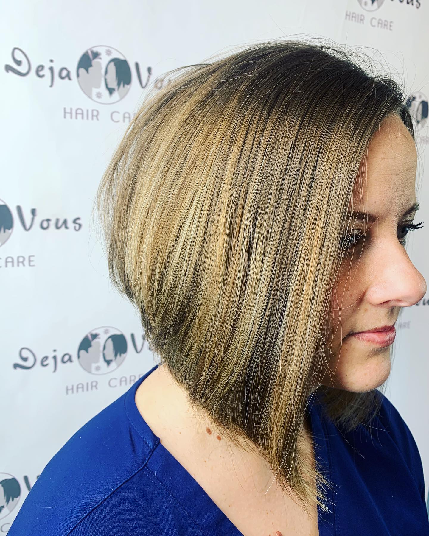 Stylish Asymmetrical Bob with Subtle Highlights