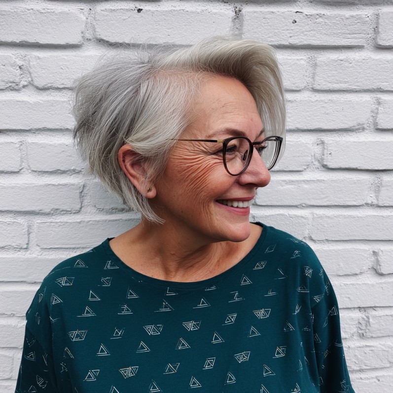Stylish Graduated A-Line Bob with Soft Volume
