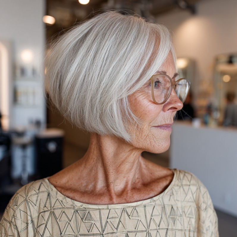 Stylish Textured A-Line Bob with Subtle Layers