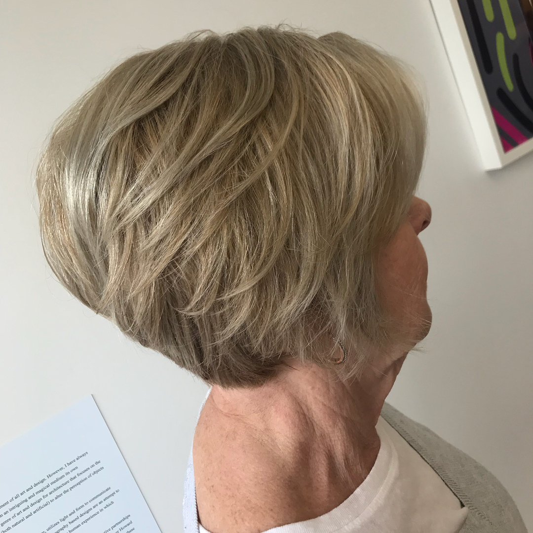 Stylish Textured Bob with Subtle Highlights