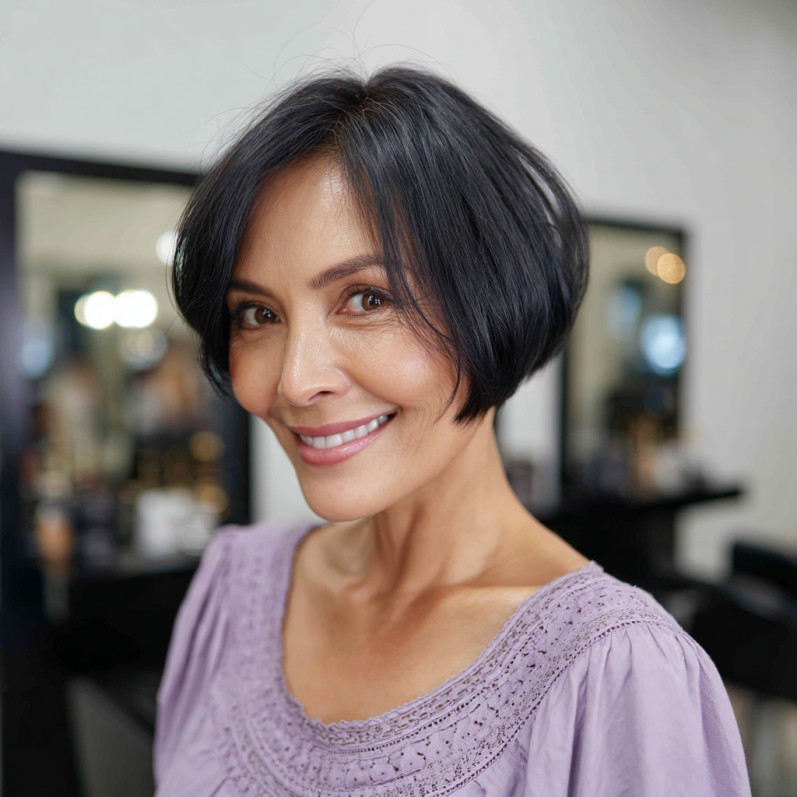 Stylish Textured Short Bob with Soft Layers