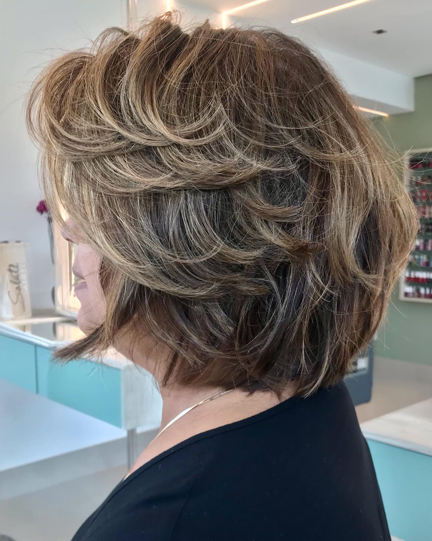 Textured Blonde Lob with Soft Layers