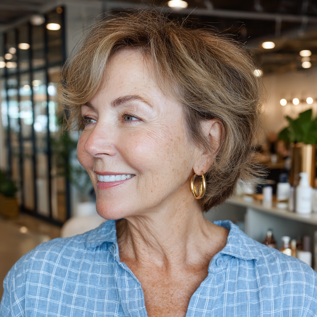 Textured Short Cut with Soft Layers