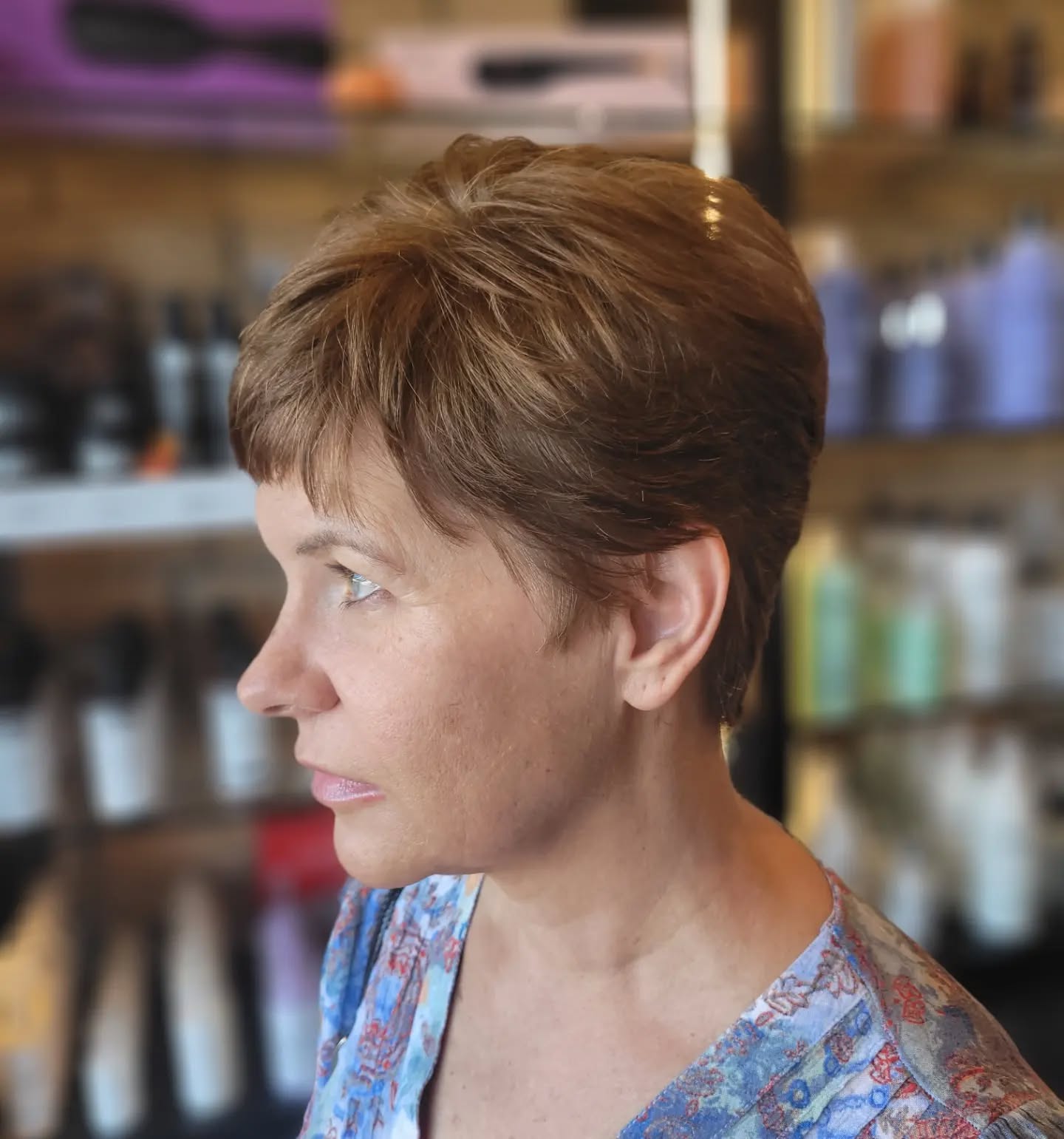 Textured Short Pixie Cut with Subtle Layers