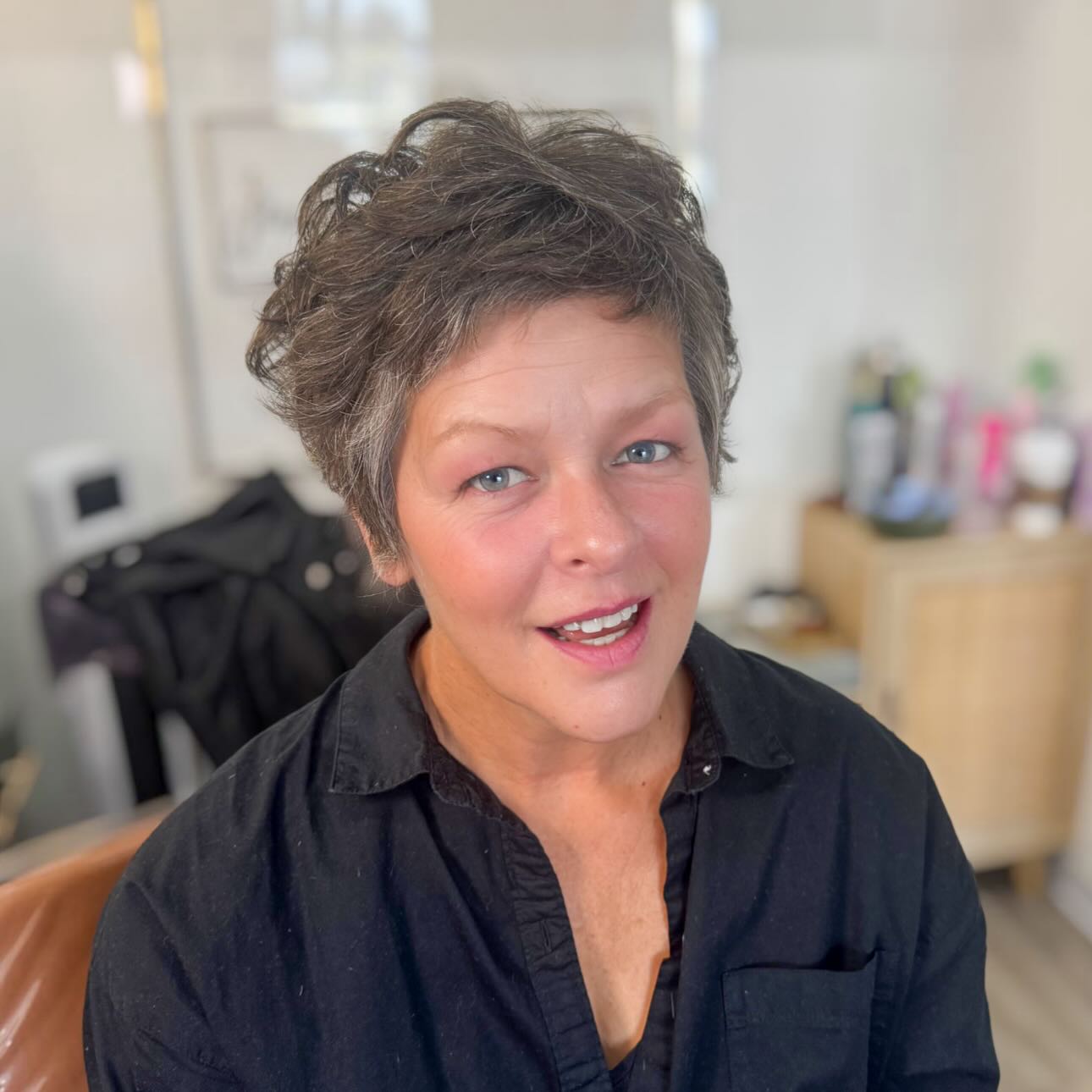 Textured Short Pixie with Effortless Volume