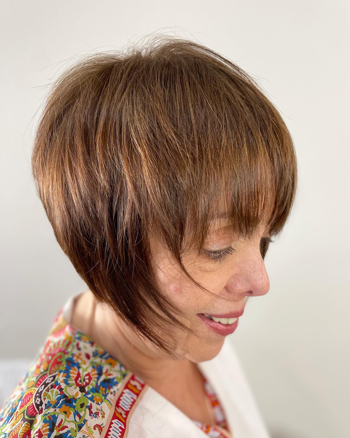 Textured Wispy Bob with Subtle Face-Framing Layers