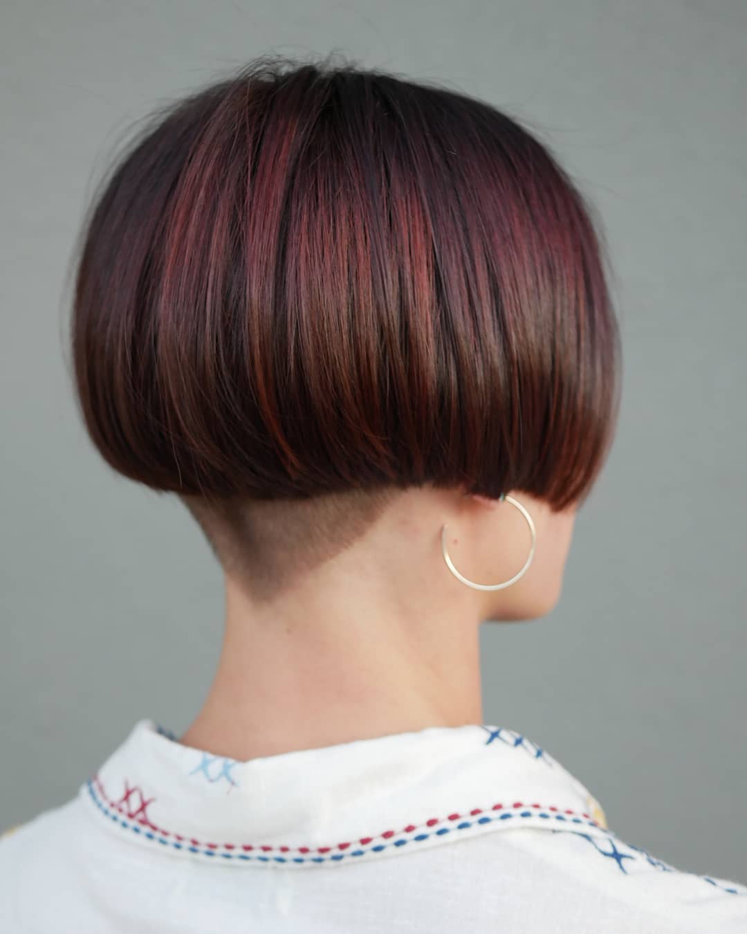 Bold Geometric Bob with Undercut
