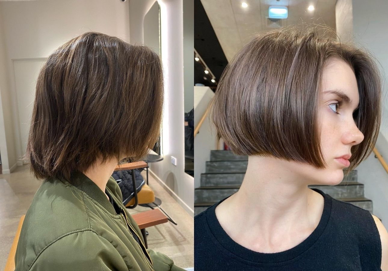 Chic Angular Bob with Soft Edges