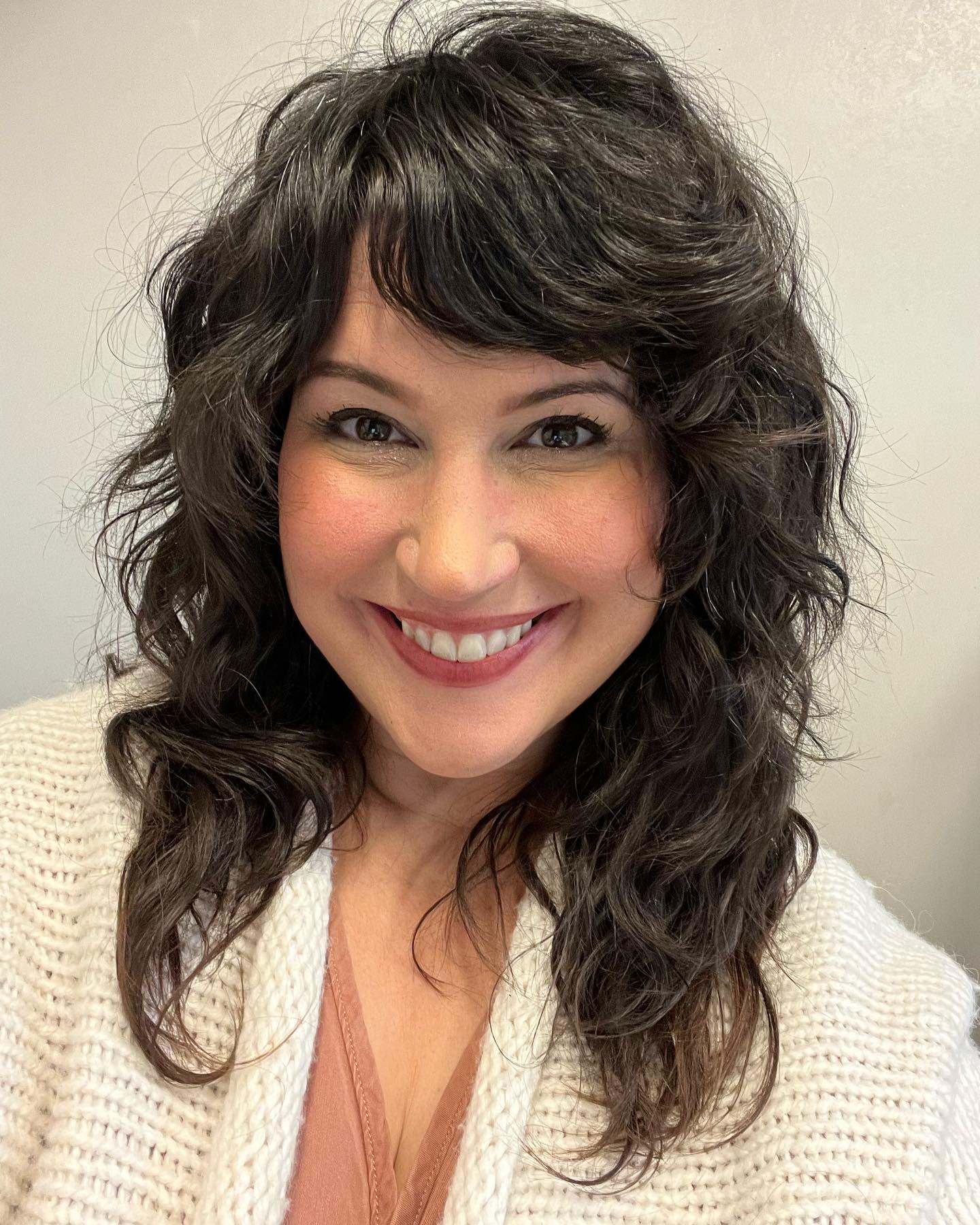 Chic Curly Shag with Fluffy Layers