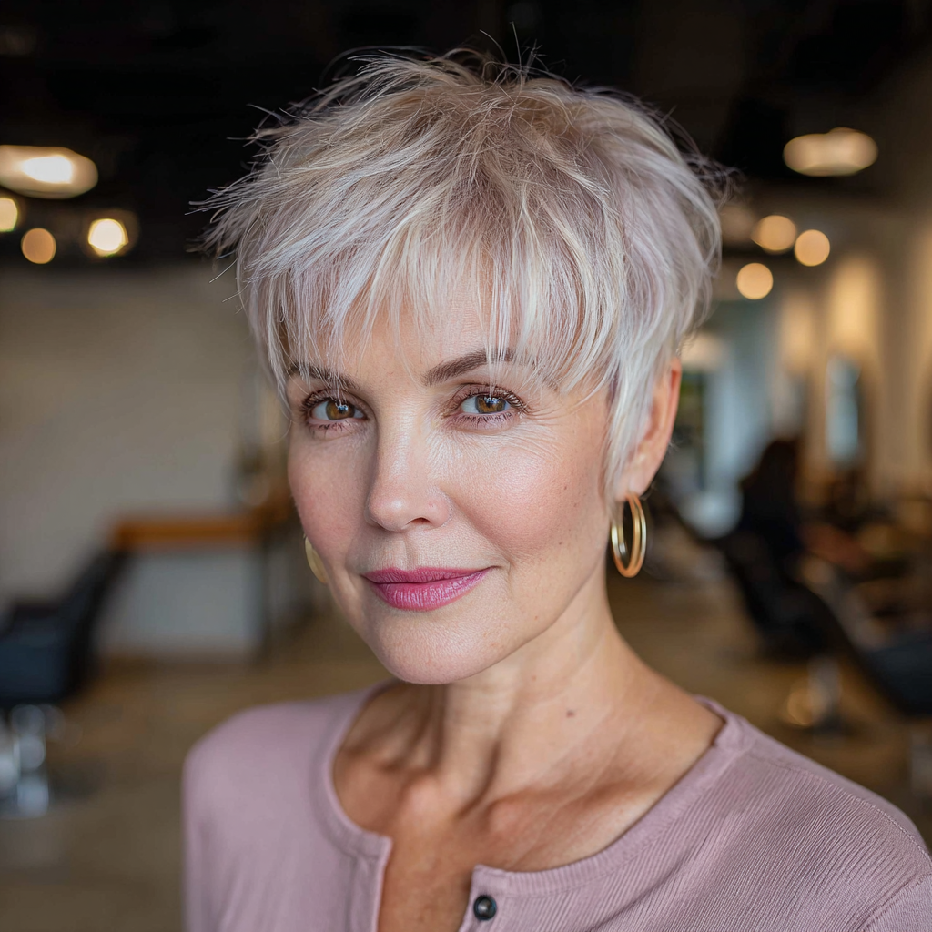 Chic Layered Pixie with Feathered Texture