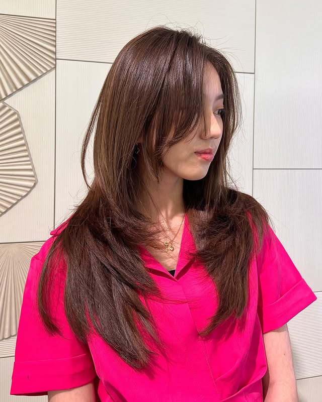 Chic Long Layered Cut with Face-Frame Layers