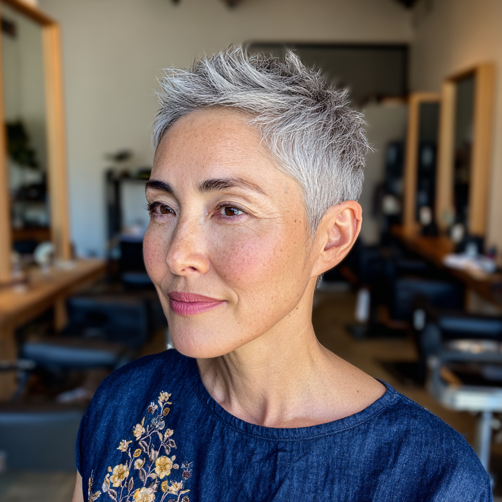 Chic Short Spiky Cut with Textured Layers