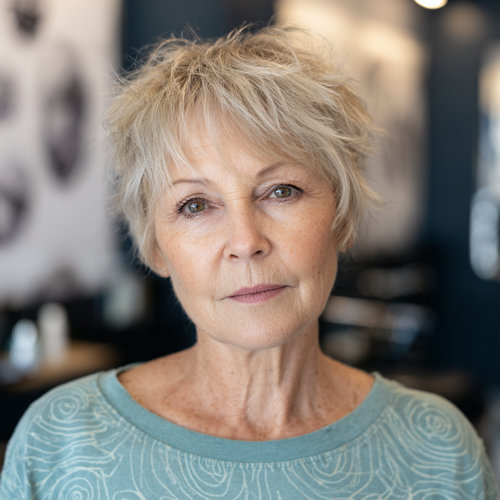 Chic Textured Pixie with Lively Volume