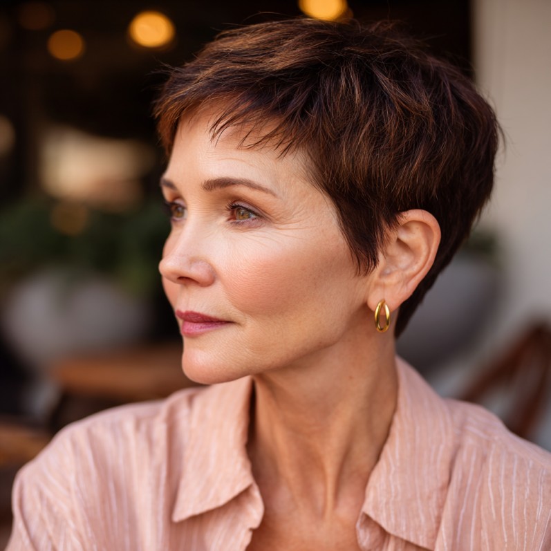 Chic Textured Pixie with Soft Edges