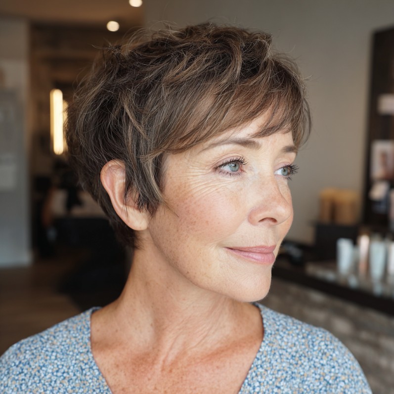 Chic Textured Short Cut with Gentle Layers