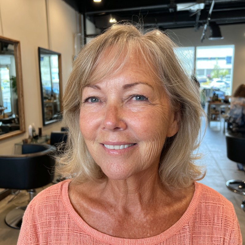Chic Textured Shoulder-Length Cut with Gentle Waves