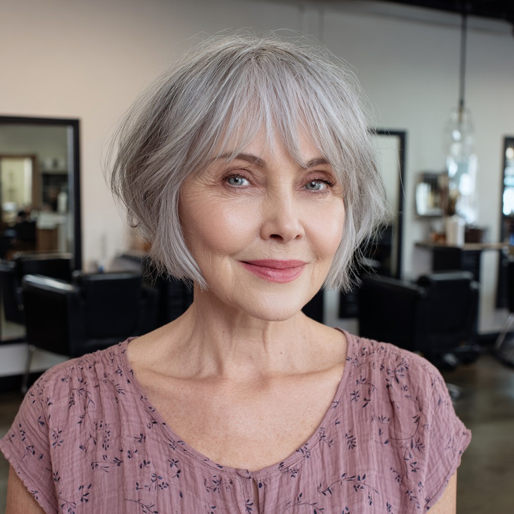 Elegant Soft Bob with Subtle Face-Framing Layers