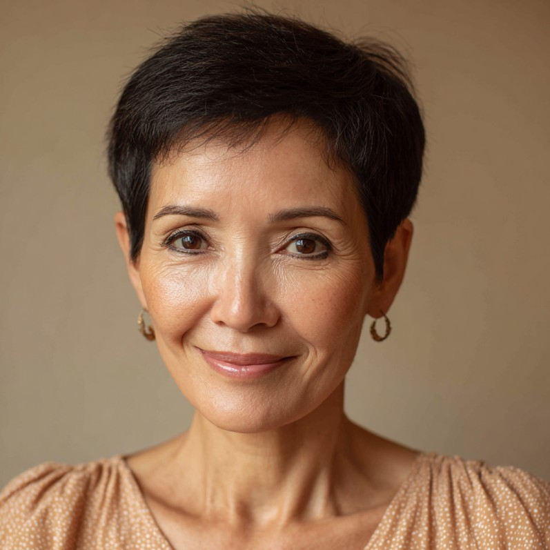 Elegant Textured Pixie Cut with Soft Layers