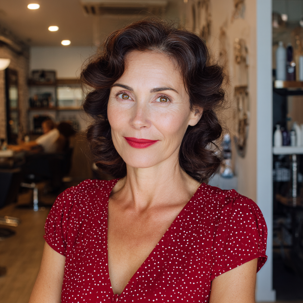 Elegant Vintage Curls with Defined Volume