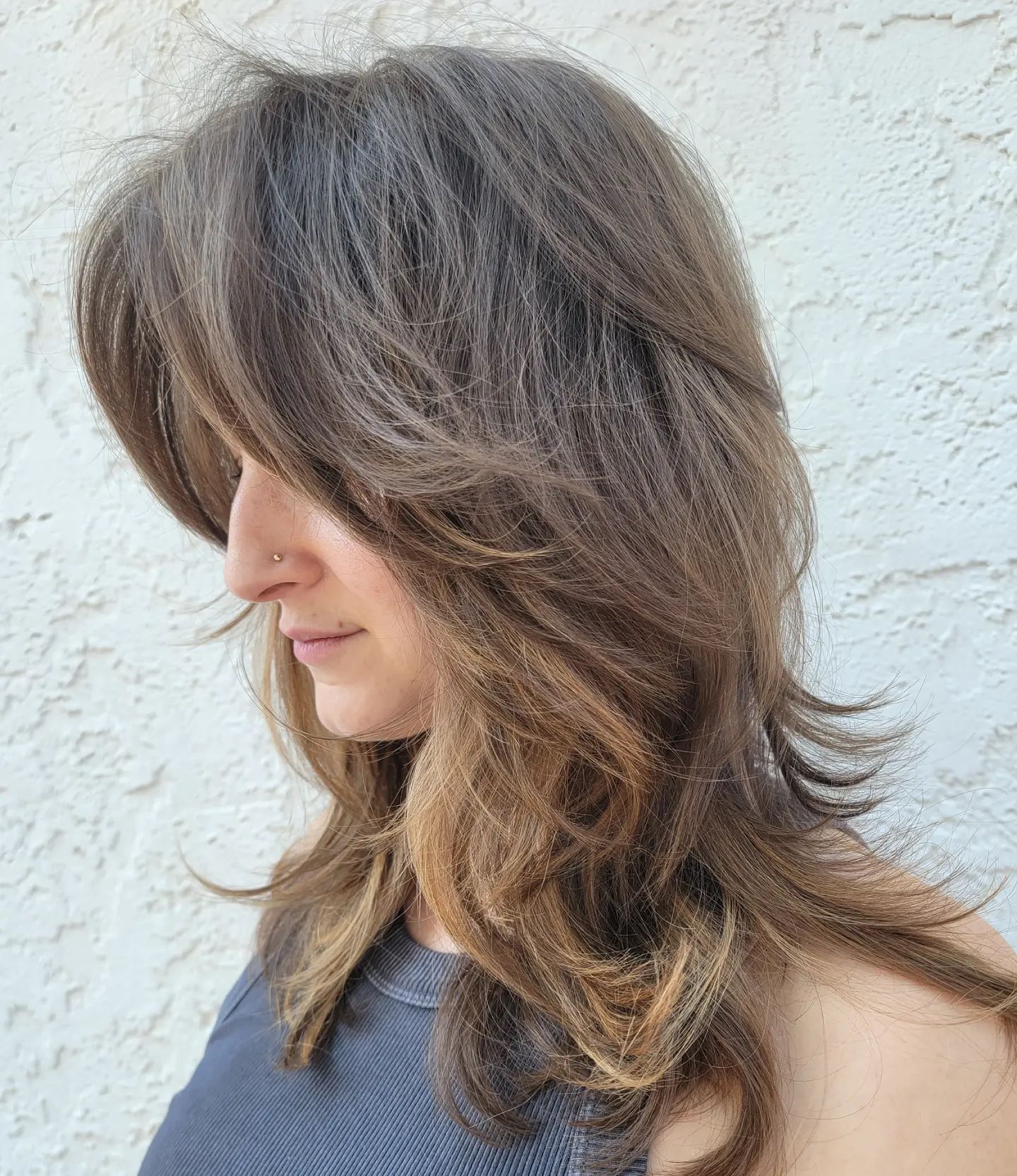 Modern Layered Shag with Face-Framing Softness