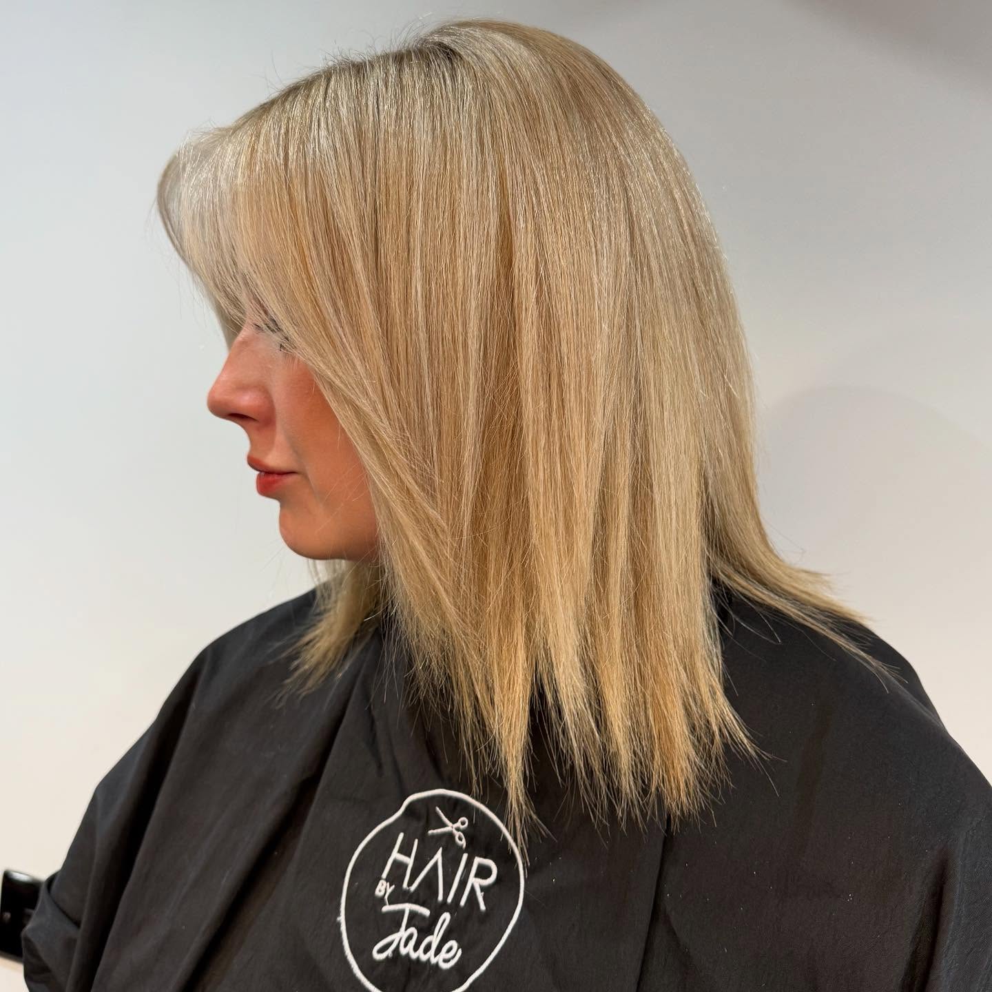 Modern Light Blonde Blunt Cut with Soft Layers