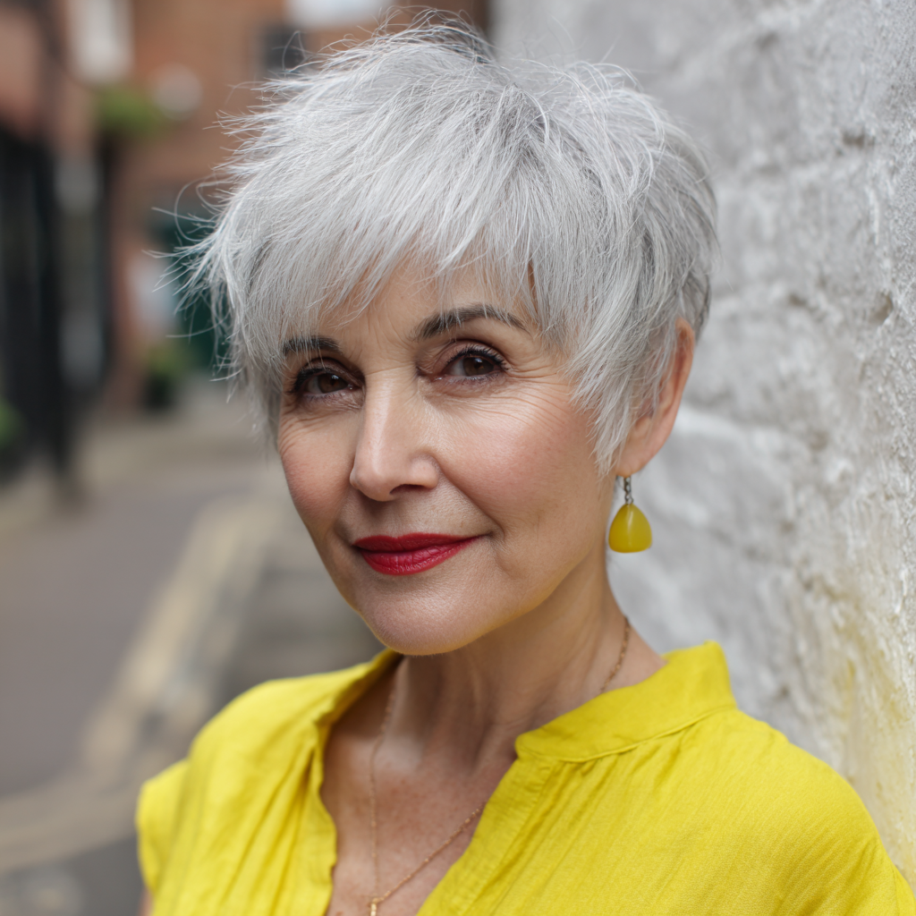 Modern Shaggy Pixie with Delicate Layers