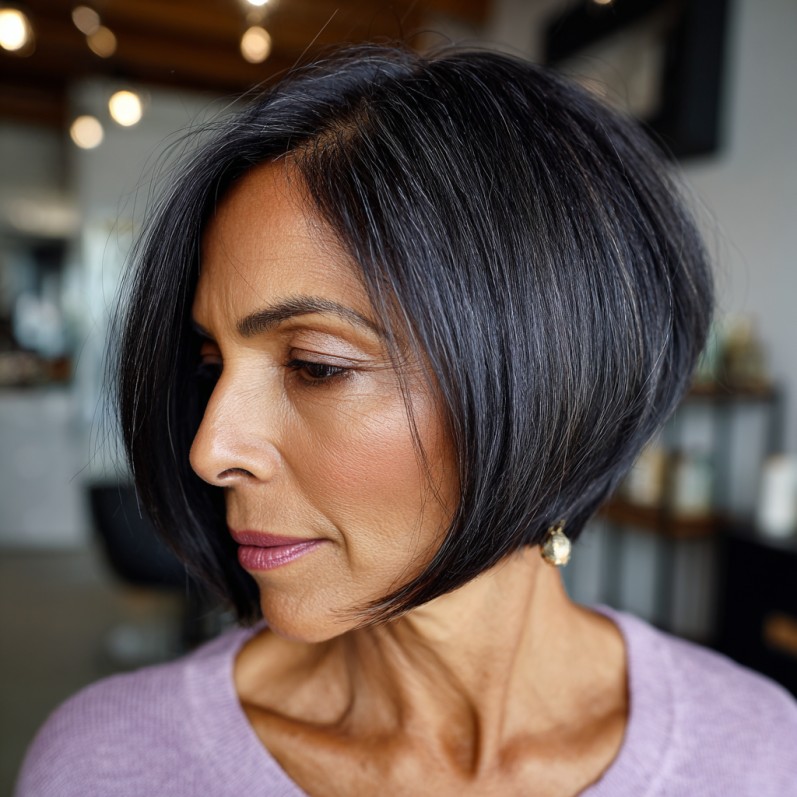 Modern Sleek A-Line Bob with Subtle Highlights