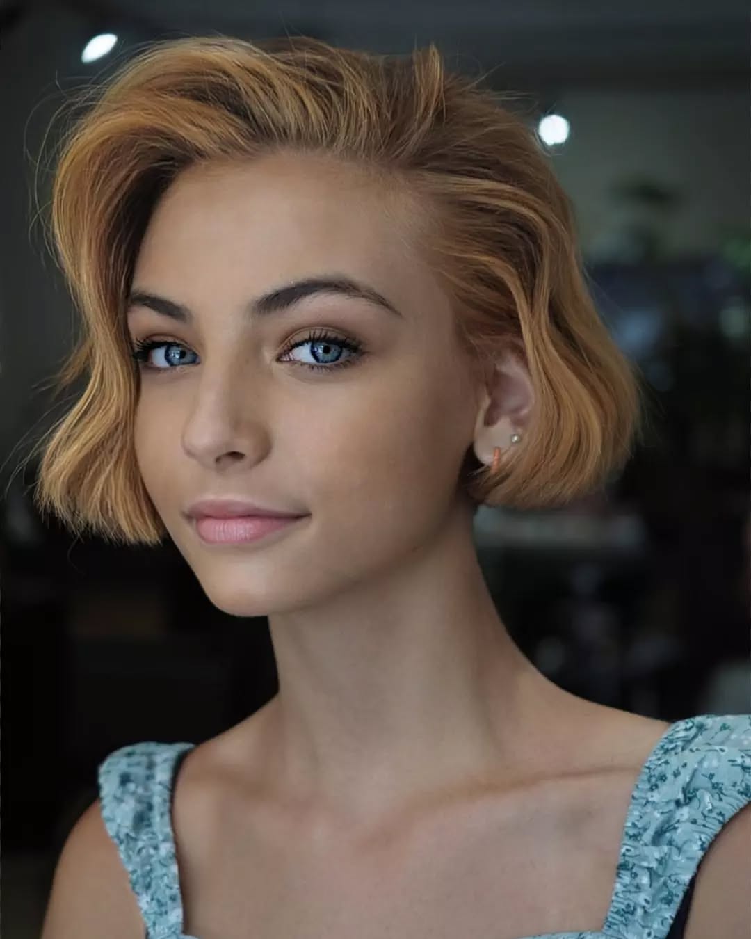 Modern Textured Bob with Subtle Waves