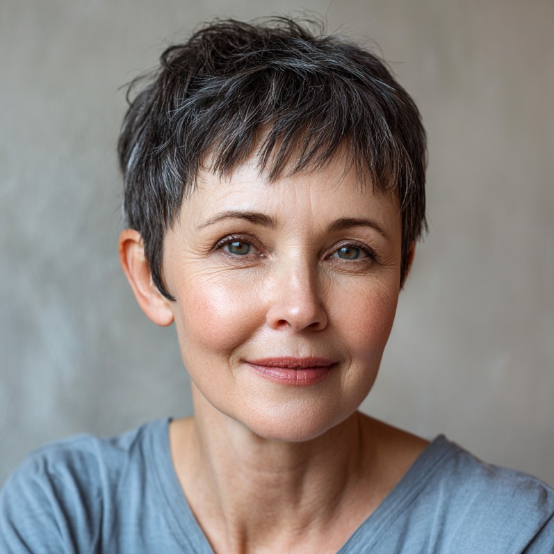 Modern Textured Pixie Cut with Subtle Layers