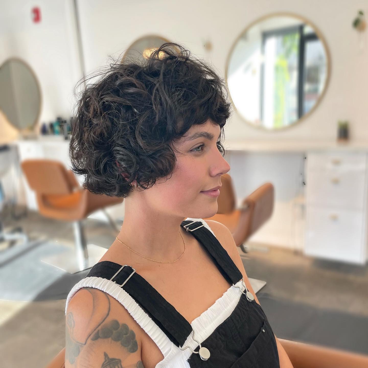 Playful Curly Bob with Soft Texture