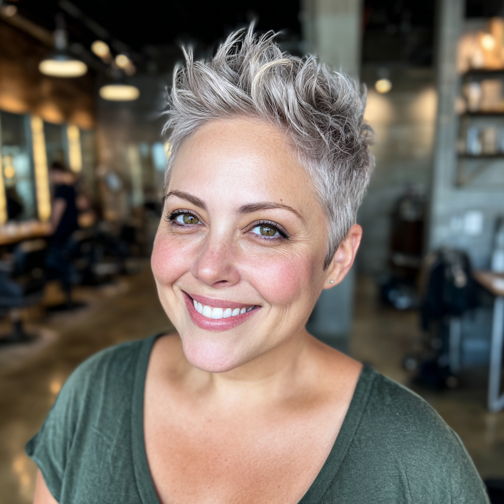 Playful Textured Pixie with Lush Volume