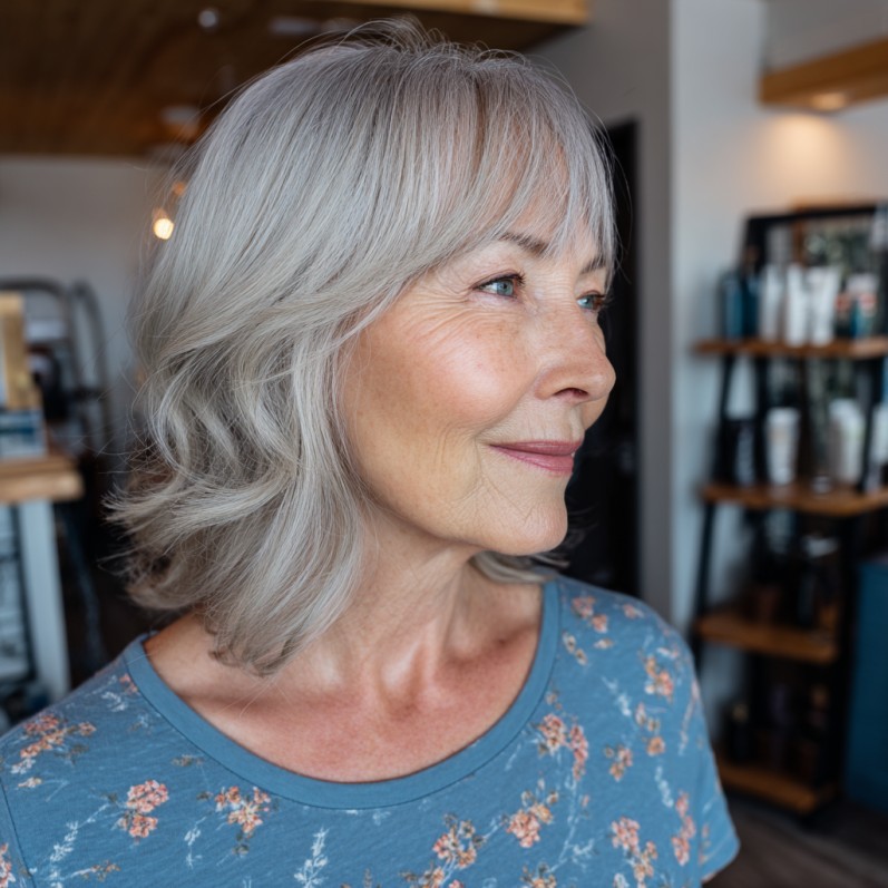 Soft Asymmetrical A-Line Bob with Subtle Layers