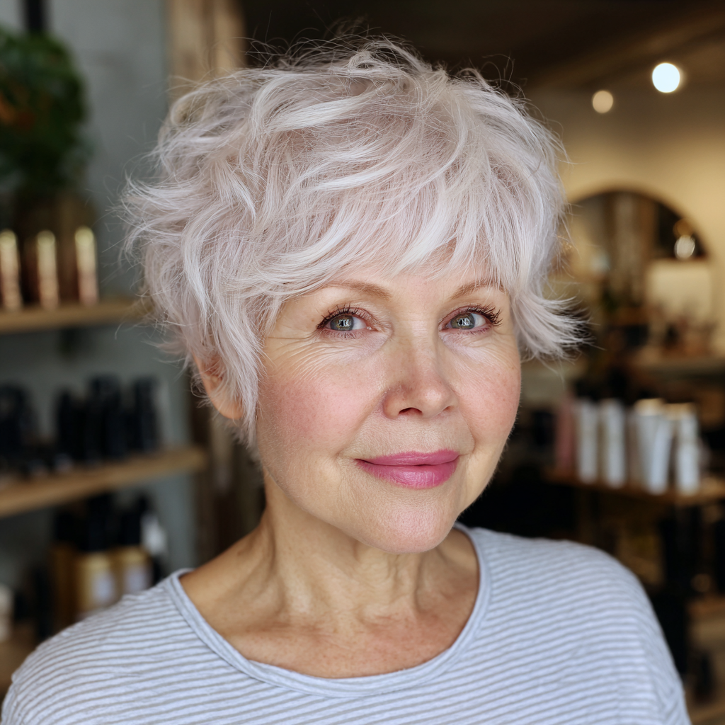 Soft Textured Pixie with Delicate Waves