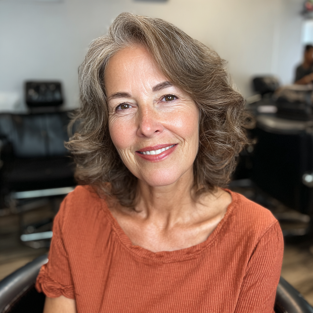 Soft Vintage Layers with Defined Curls