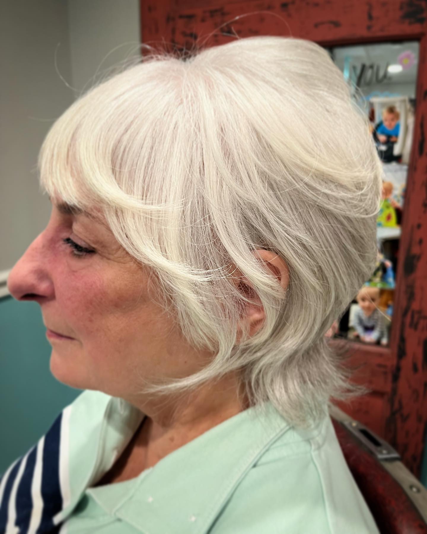 Softly Layered Wispy Bob with Delicate Waves