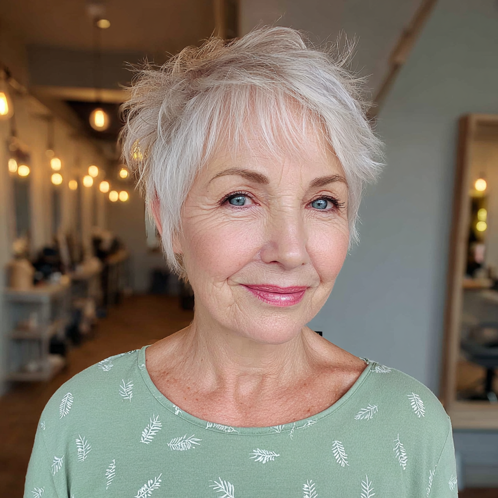 Textured Pixie Cut with Lively Dimension