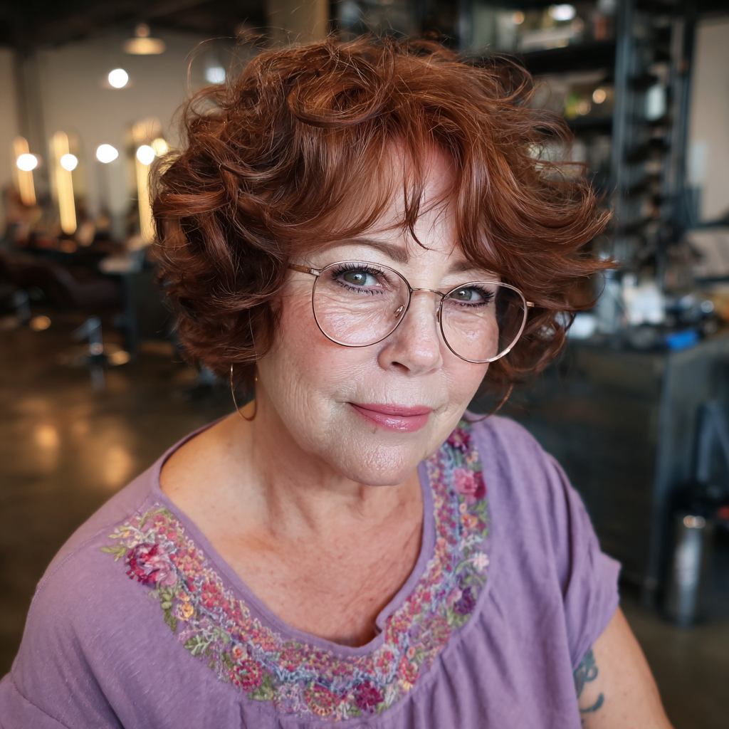 Textured Retro Curls with Defined Volume