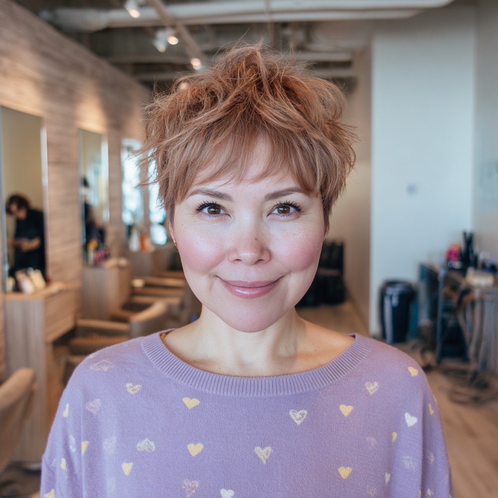Textured Short Spiky Cut with Soft Layers