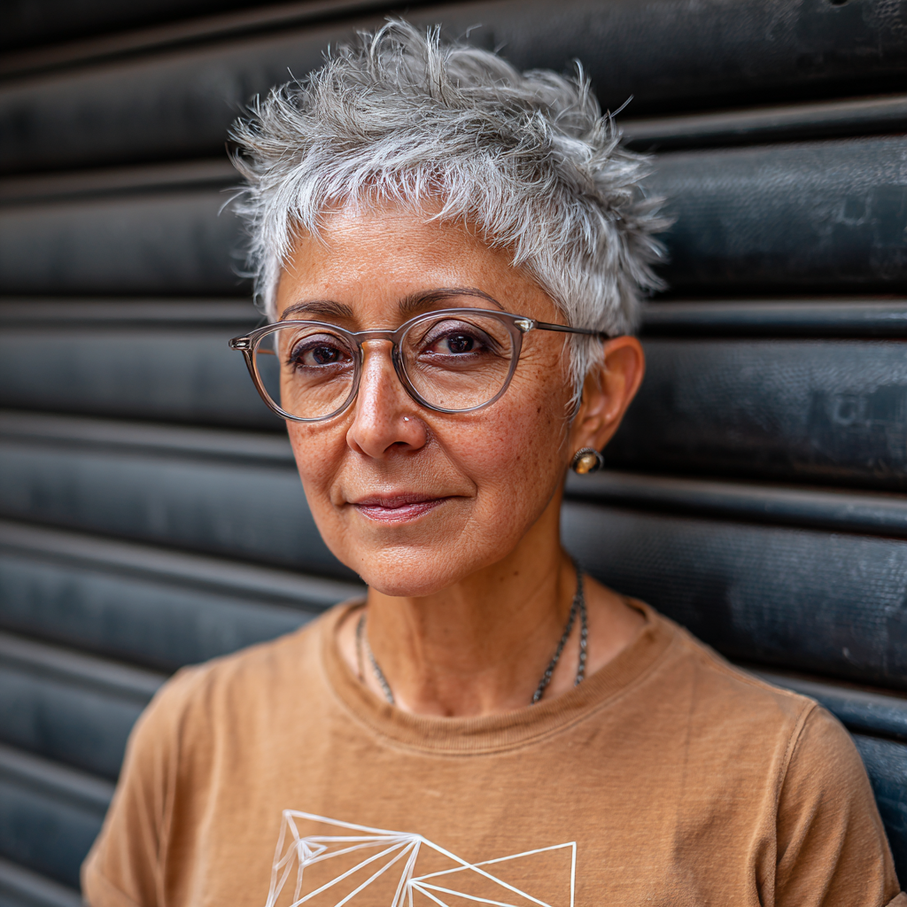 Textured Silver Pixie with Playful Height
